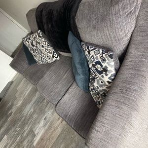 Ashley Home Furniture Couch and Entertainment